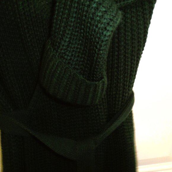 Fashion Nova - dark green Knit Fringe Cardigan - Picture 5 of 9